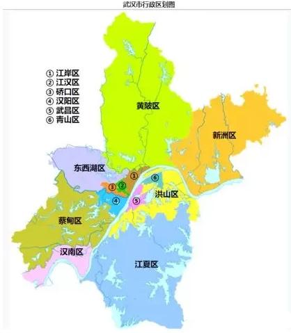 武汉分为哪几个区有什么发展